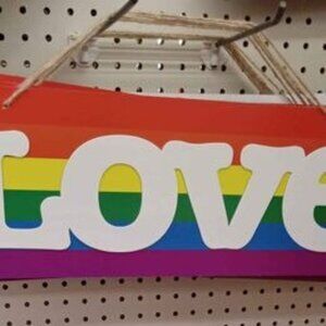 BRAND NEW Pride 'LOVE' Wall Plaque!